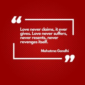 Selfless love in relationships