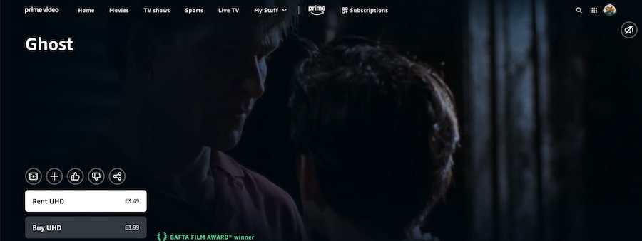 Buy Ghost (1990) from Amazon