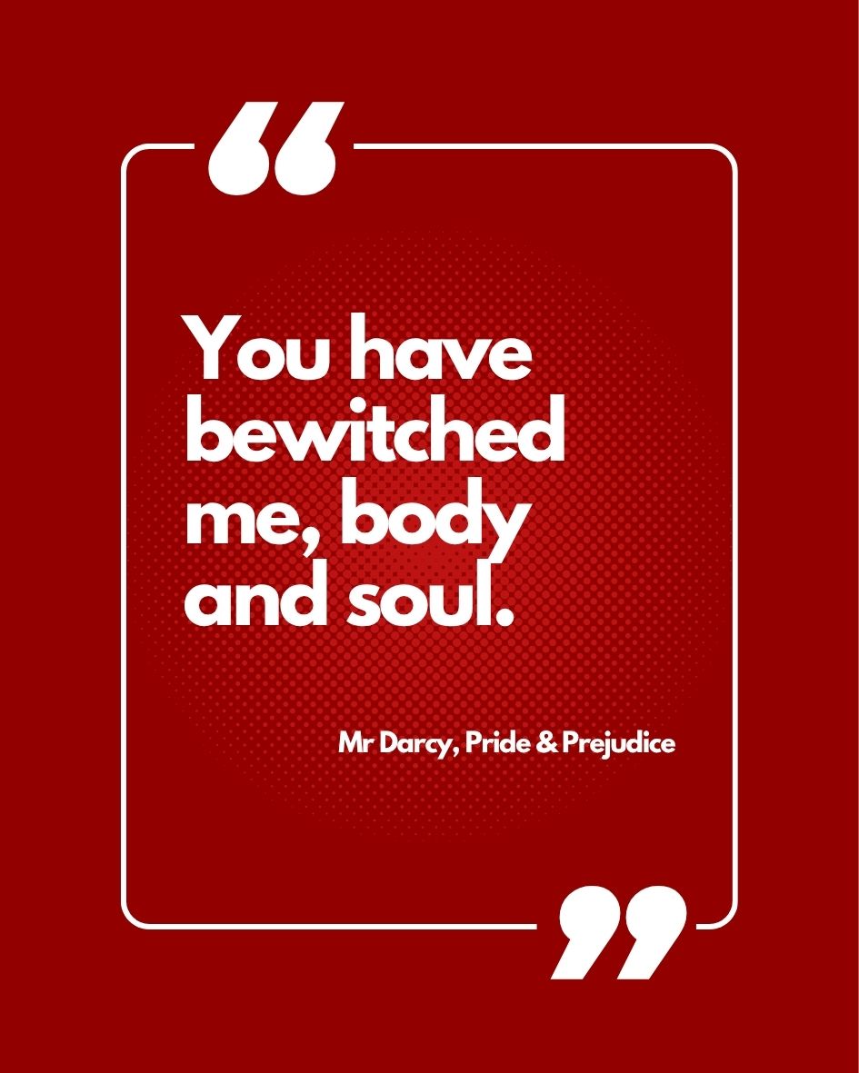 Mr Darcy you have bewitched me
