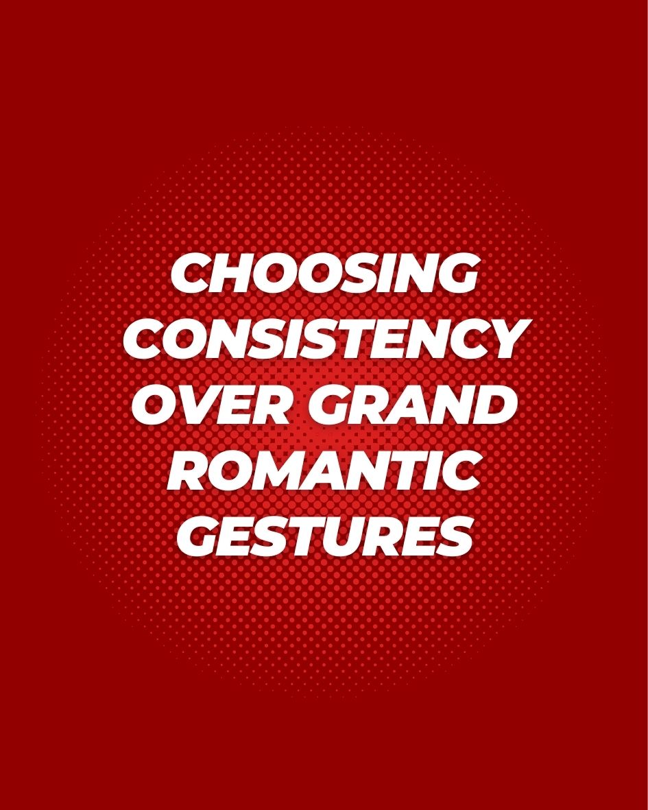 Grand gestures vs genuine effort